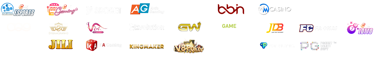 Danh sách nhà cung cấp trò chơi đối tác 6789v9.com